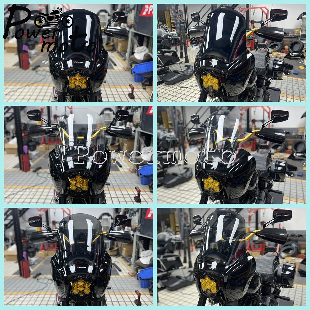 For Harley Softail M8 Low Rider S 114 117 FXLRS 2020-2026 T-Sport Front Fairing W/Baja Designs LP6 LED Light Bracket Mount Kits view 6
