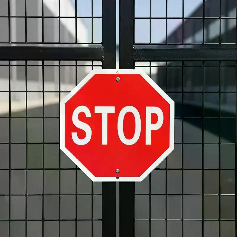 Stop Sign Rust Free Reflective Octagon Aluminum Warning Sign Weatherproof for Parking Lot School Zone Safety
