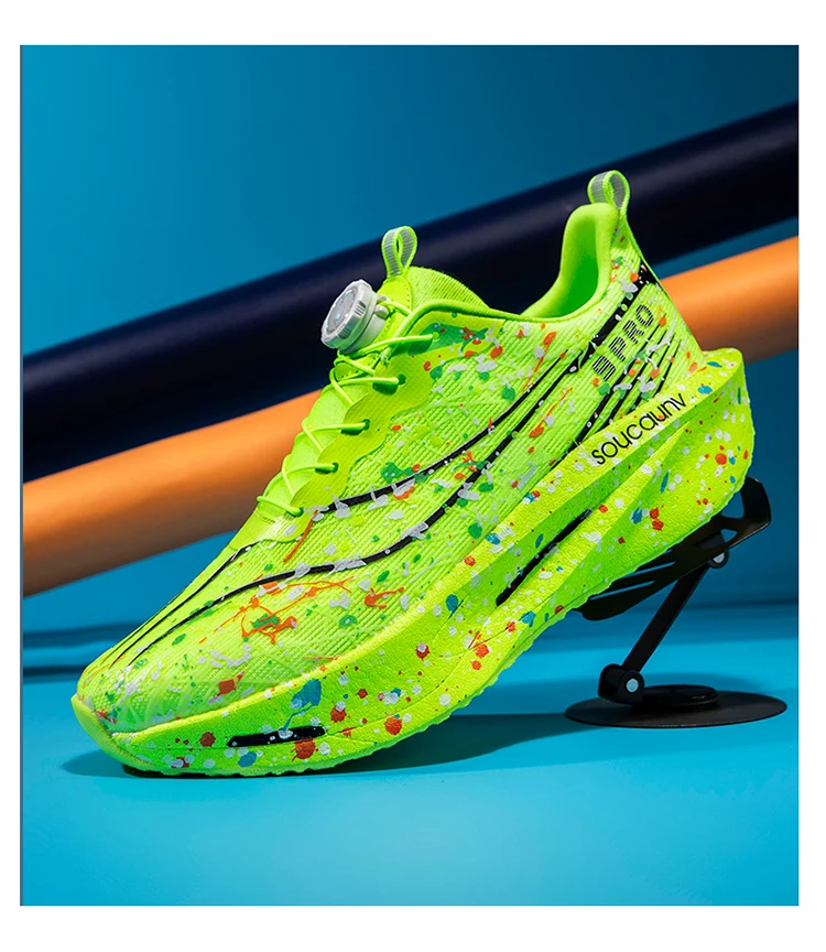 Casual sports shoes suitable for all seasons, breathable upper, lightweight and stretchy sole, vibrant colors, suitable for m