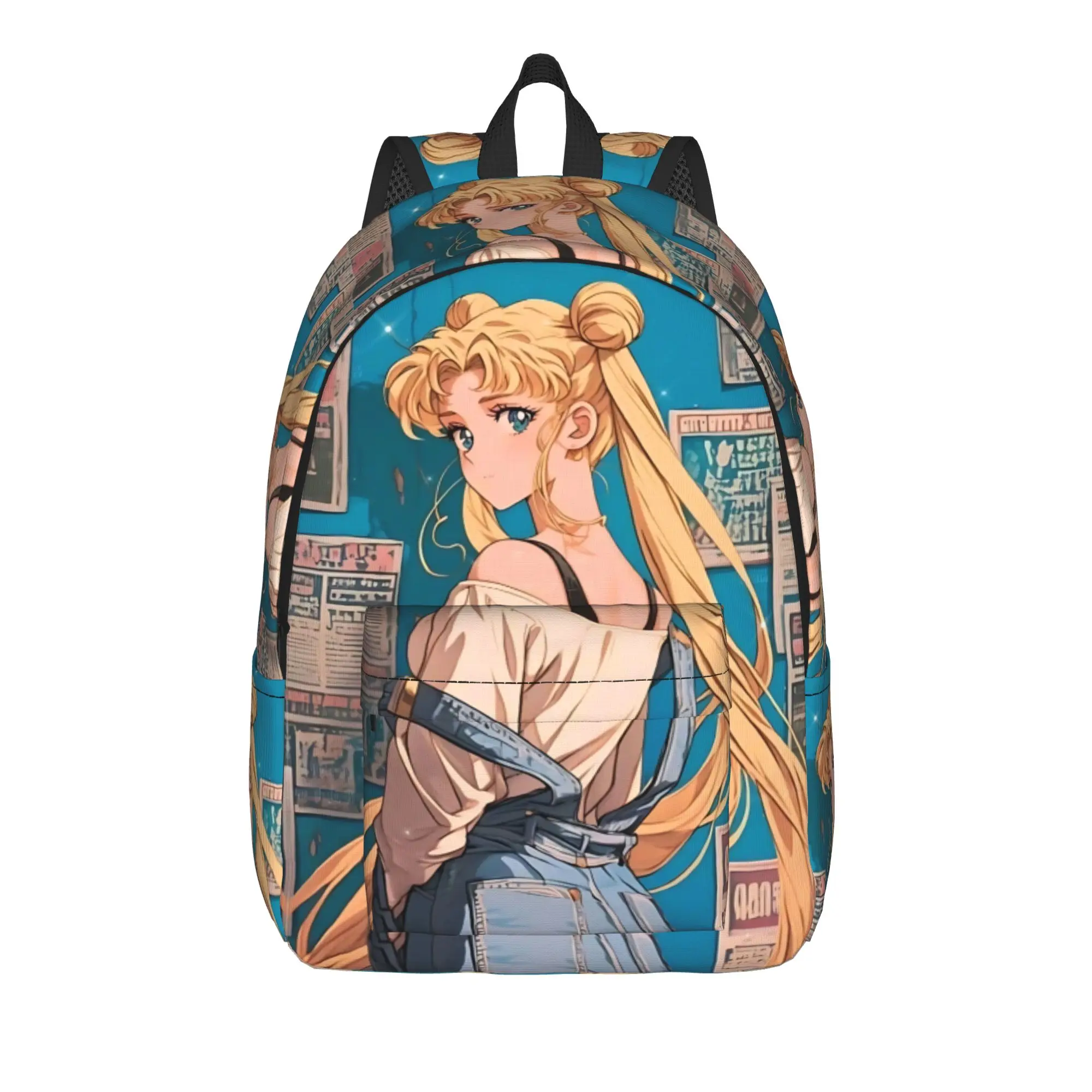 Fashion Sailor Moon Backpack  Mochilas New Office Work Sturdy Shoulder Rucksack