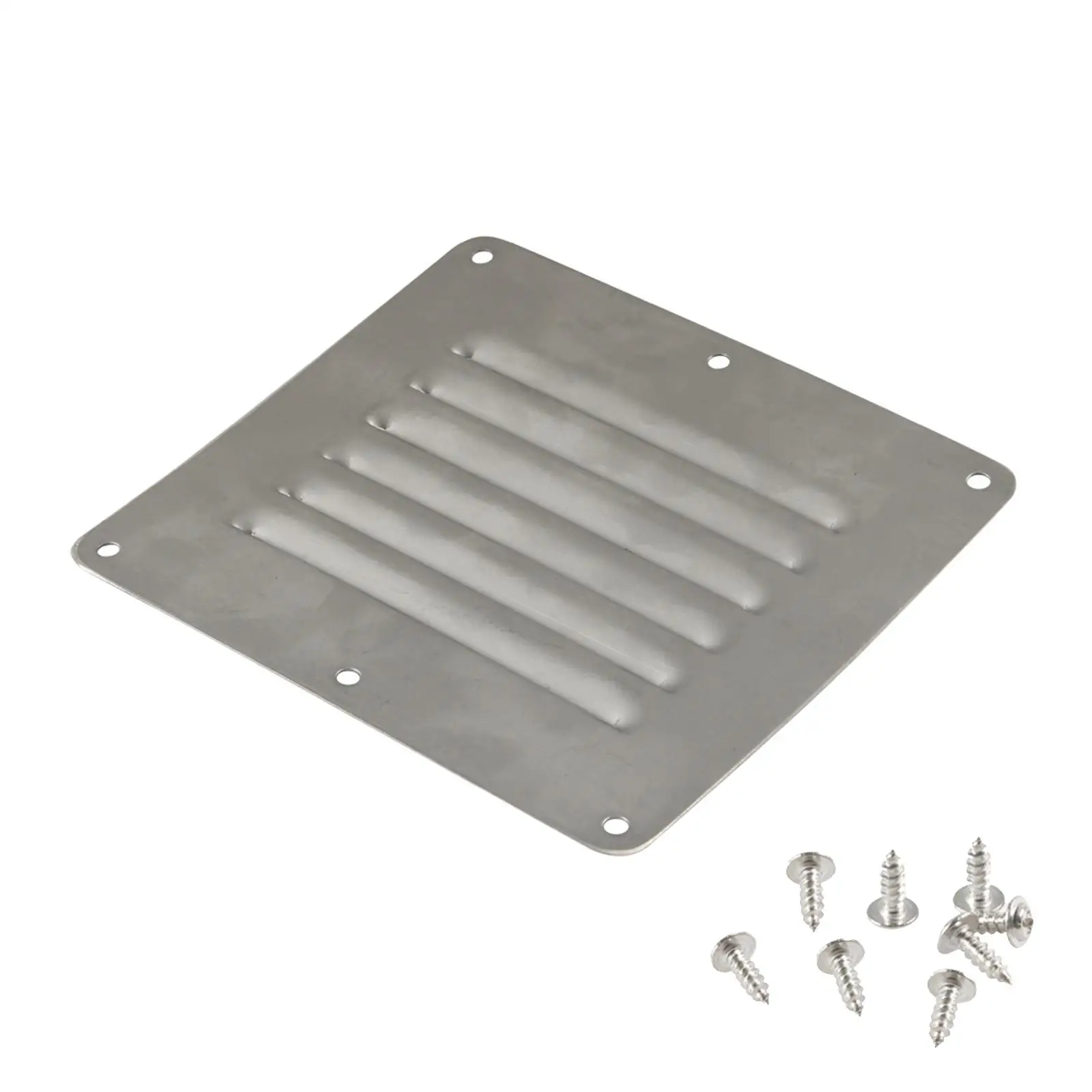 Stainless Steel Air Vent Louver 5inch Assembly Ventilation Boat Vent Vent Louver Grille Vent 6 Slots for Yachts Replaces