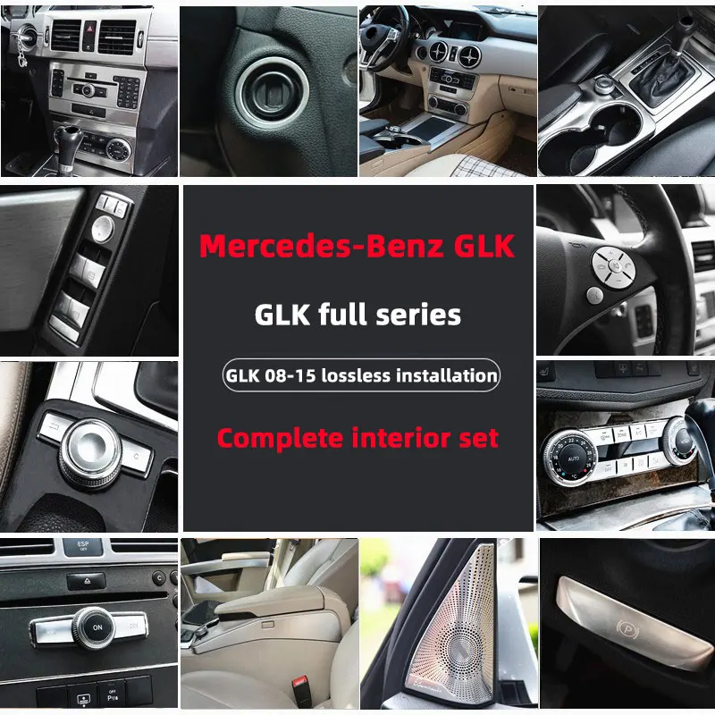 Car Door Seat Memory Adjust Window Lift Steering Wheel Button Switch Trim Cover For Benz GLK glk260 GLK300 Interior Accessories