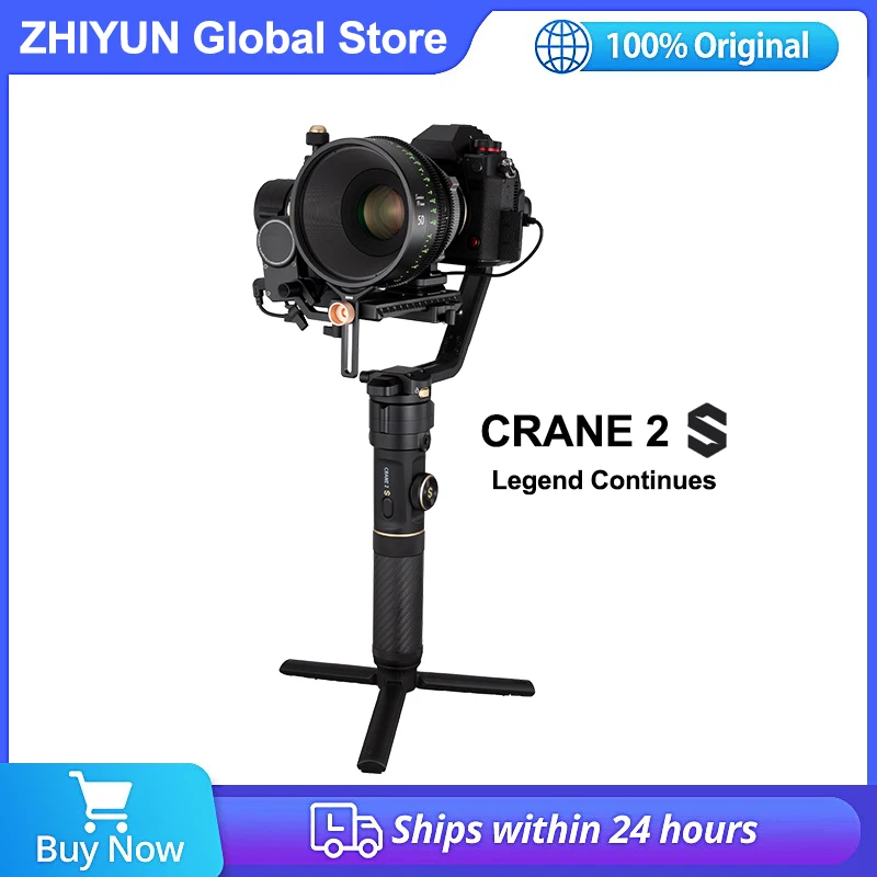 

Zhiyun Crane 2S Handheld Gimbal Stabilizer 3-Axis for Compatible Sony Panasonic LUMIX Nikon Canon DSLR Mirrorless Camera