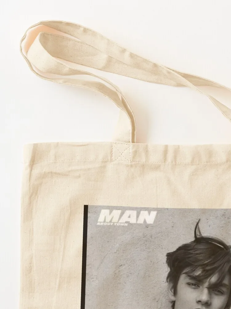 Louis Partridge Modeling Pictures Tote Bag shopping bag logo large size bags Shopping bags tote bags aesthetic