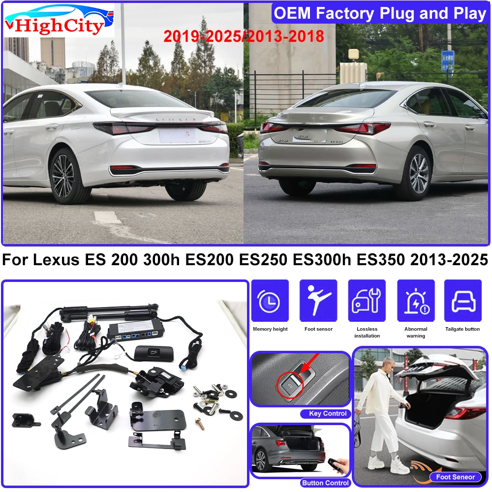 For Lexus ES 200 300h ES200 ES250 ES300h ES350 2013-2025 OEM Lifting Kit Trunk Electric Tail Gate Lift Powered Tailgate Liftgate