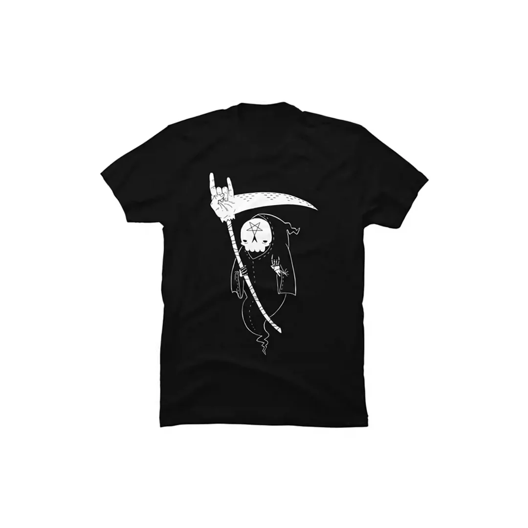 Футболка с рисунком Cat Death God на Хэллоуин, 3d принт, быстросохнущая, дышащая, удобная мужская и женская футболка Y2K для отдыха