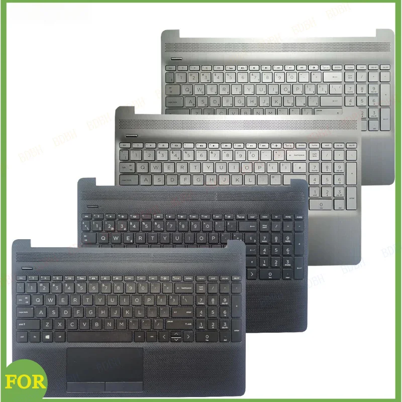 

НОВИНКА для HP Pavilion 15-DW 15s-DU 15s-DY TPN-C139 250 G8: верхняя крышка с клавиатурой (русская/американская/британская/испанская/латинская) для ноутбука