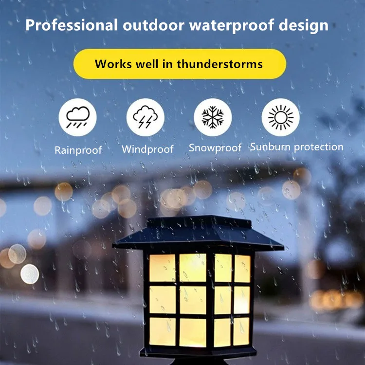 Waterproof Solar Garden Lamp Small House Shape LED Lawn Lamp White/Warm White/Colorful Landscape Lamp for Garden Walkway