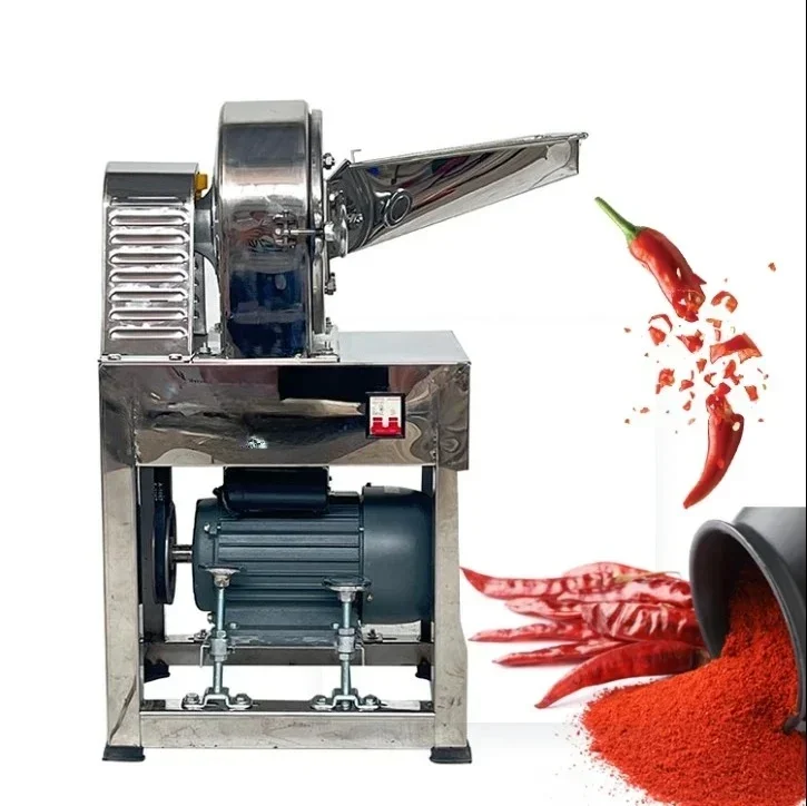 

Мельница для сухого чили большой емкости, измельчитель кукурузных дисков BB-F2023S, мельница из нержавеющей стали для мастерской фрезерования муки