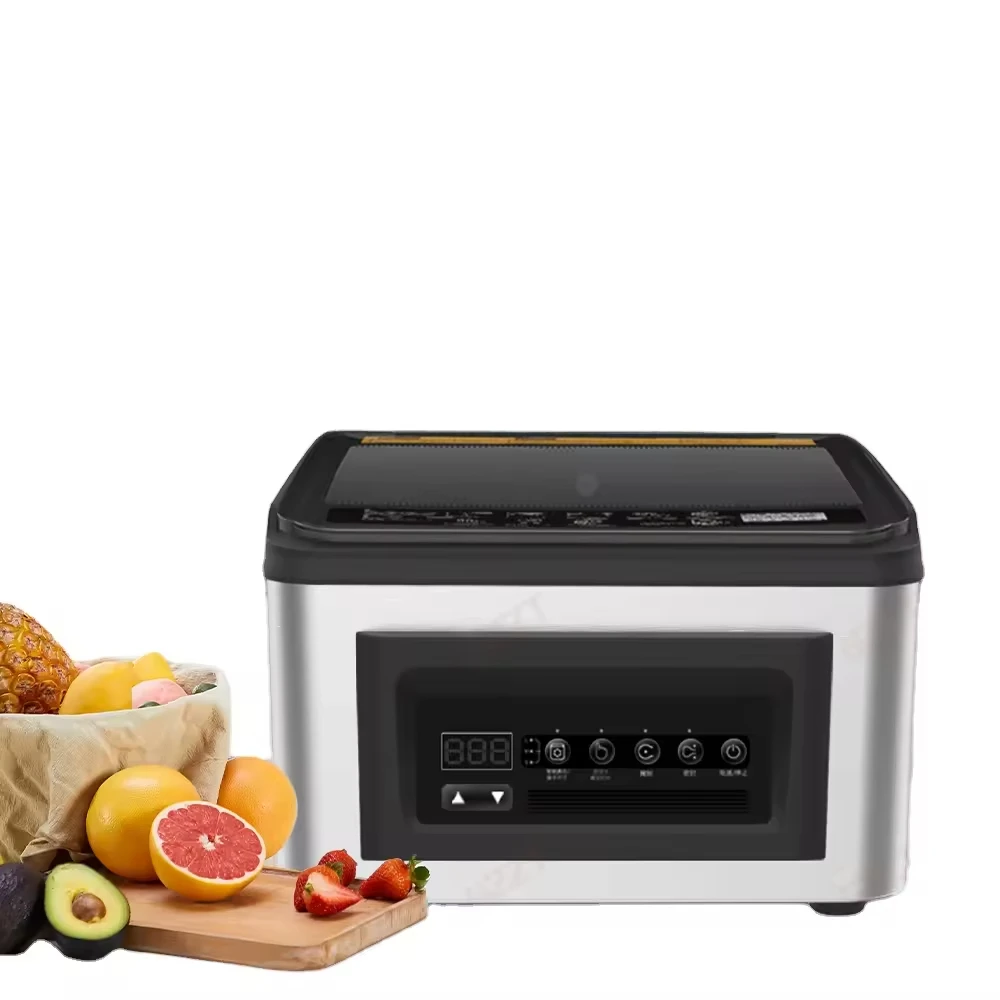 

C1 220V 110V Double Vacuum Pump Fruit Tea Leave Bag Vacuum Packing Machine Vegetable Dry Fish Electronic Vacuum Sealer