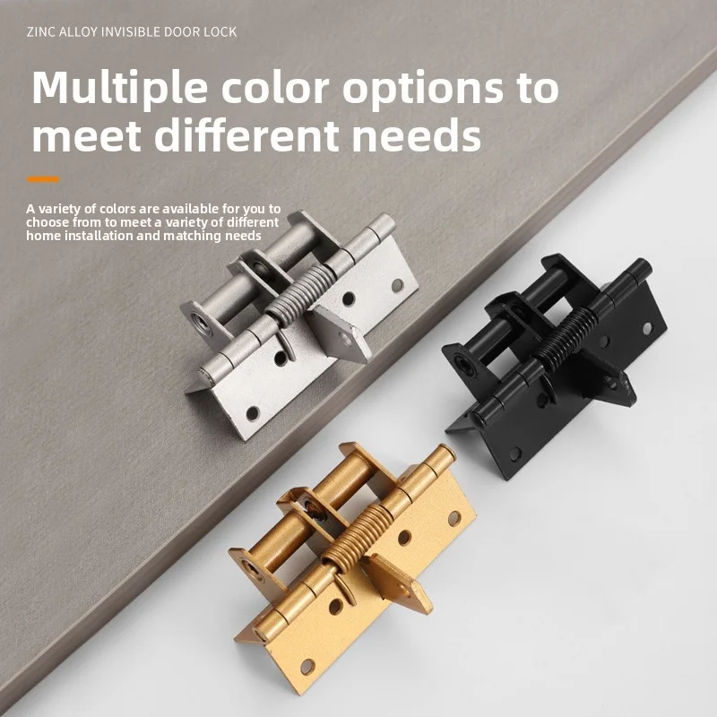 3 In 1 Automatic Self Closing Door Hinges with Positioning 90 Degrees Integrates Spring Hinge, Door Closer and Door Stopper