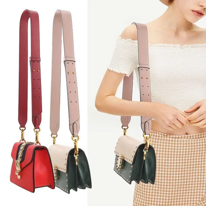 

3.5CM Wide Adjustable Bag Strap PU Leather Bag Handle Shoulder Bag Replacement Straps Crossbody Removable Buckle Bag Belt
