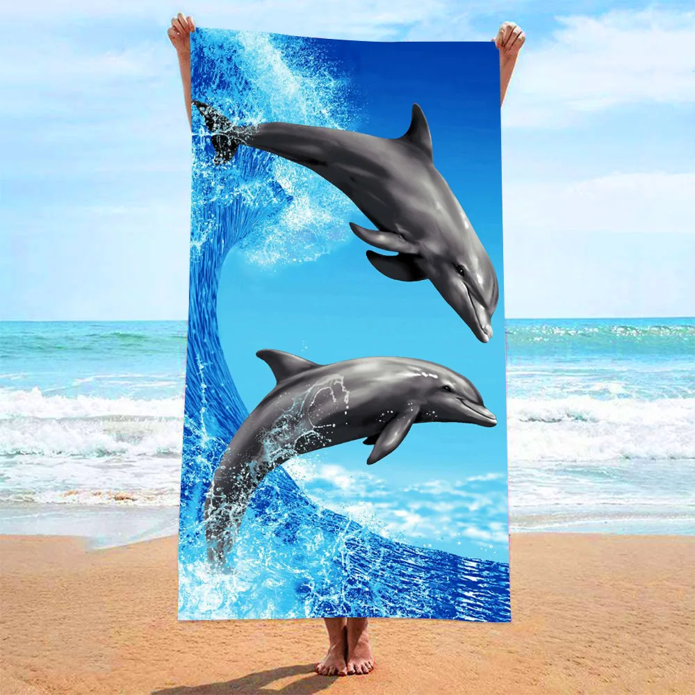 Hot Wholesale Fashion Printed Seaside Vacation Absorbent Quick Dry Beach Towel Sehe Fashion