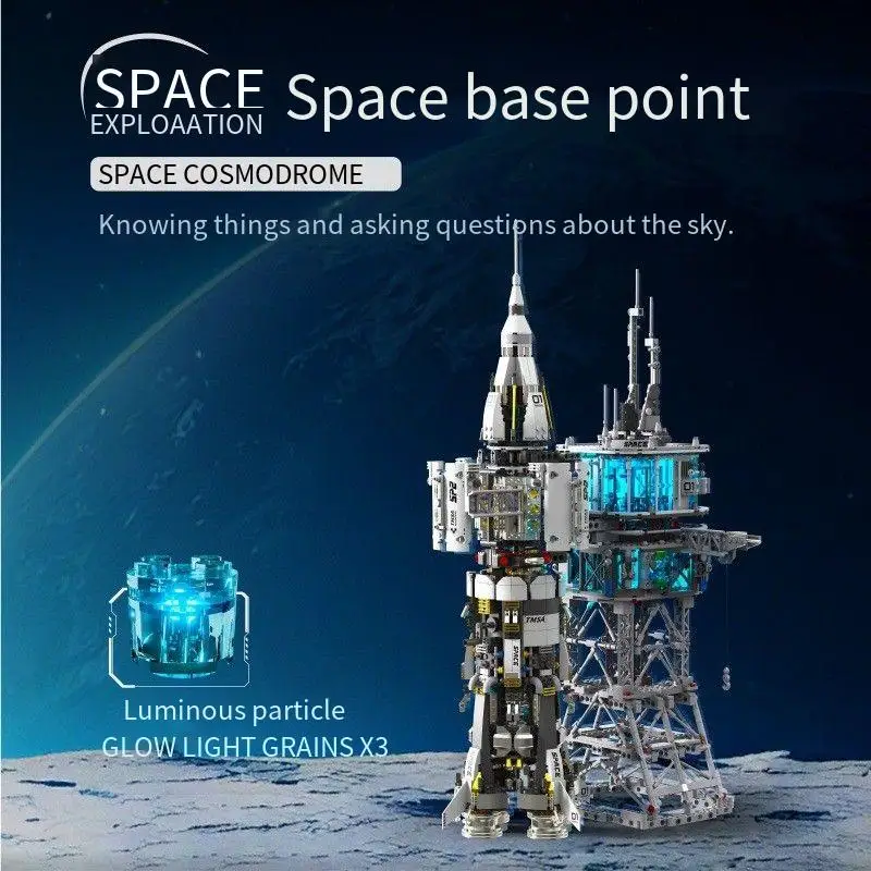 

Aerospace Series: Giant Space Base, Space Station, Building Blocks, Rocket Launch Model, Building Blocks, Children's Kit Toys