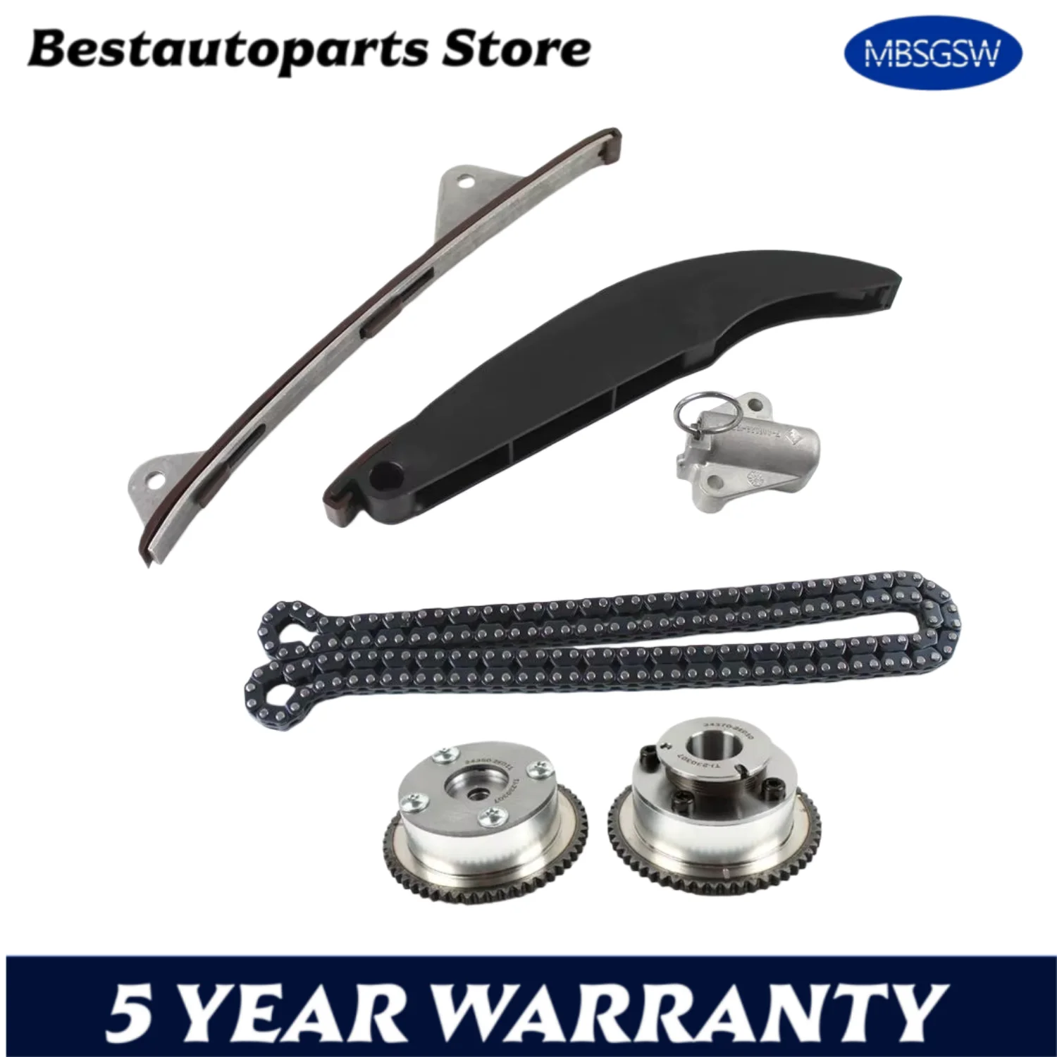 

VVT Timing Chain Kit 24350-2E011 24370-2E010 243502E011 For Hyundai Kia Elantra Kona Soul Forte Cerato Tucson 2.0L