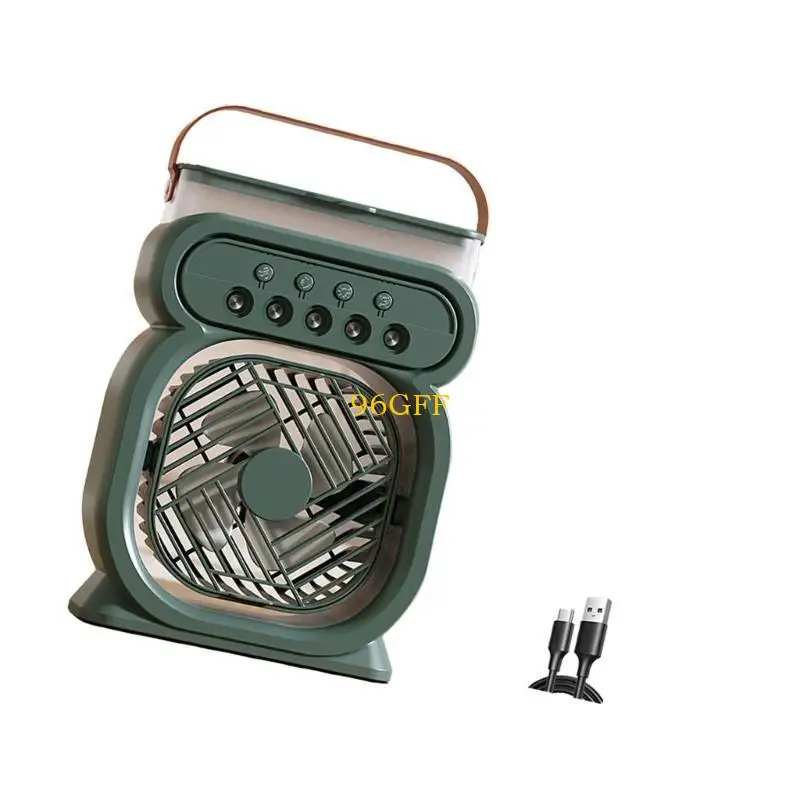 

96GF Многофункциональный подвесной вентилятор с подсветкой, удобный небольшой вентилятор с питанием от USB