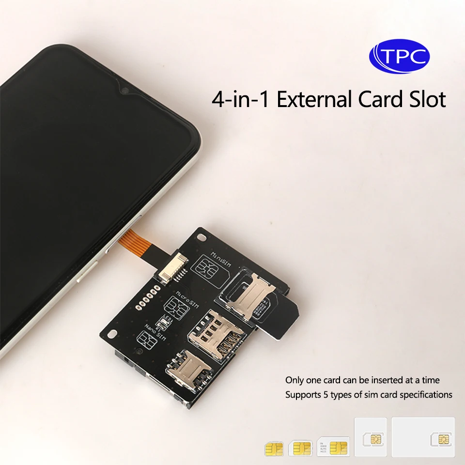 Android Compatible Four-in-One 5G Card Reader Adapter Extension Cable External Plug-In Device For Motorcycle Electronic Accessor