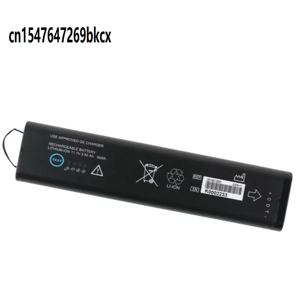 

New 11.1V 3.52Ah/39WH SM201-6 Rechargeable Battery For GE DASH 3000 4000 5000 B20 B30 B40 B20I B30I B40I