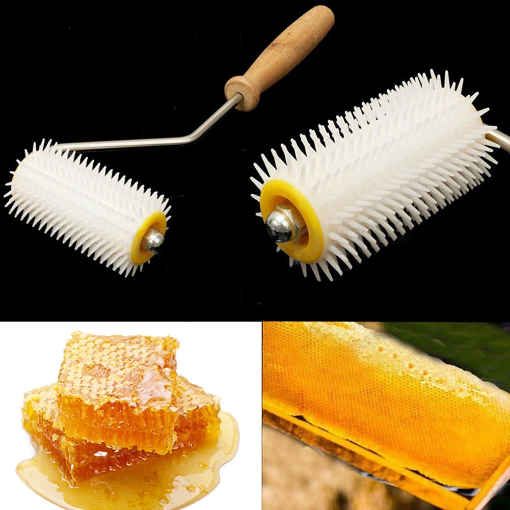 

Bee Honey Extracting Uncapping Needle Roller Plastic Beekeeping Comb Tools Kit Home Garden Supplies