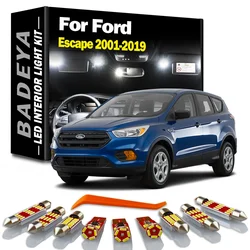 For Ford Escape 2001-2013 2014 2015 2016 2017 2018 2019 Interior LED Bulbs Light Kit  Reading Trunk Lamp Canbus Car Accessories