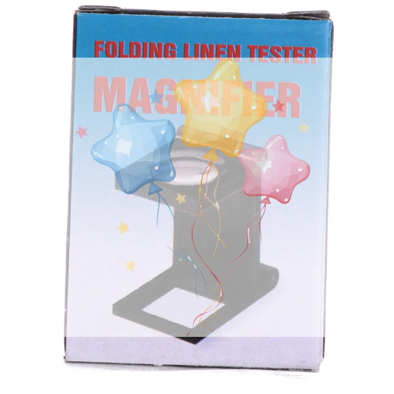 10X 28mm Folding Magnifier Stand Loupe with Scale for Textile Optical Glass Tool