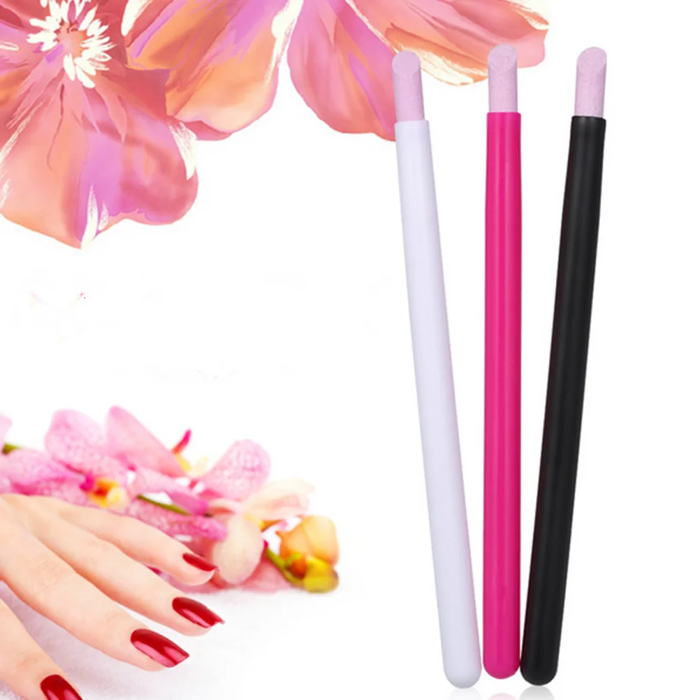 6 個マニキュア消しゴムペンキューティクルホルダードリルサンディングペンスクラブスティックファイルバッファ素材実用