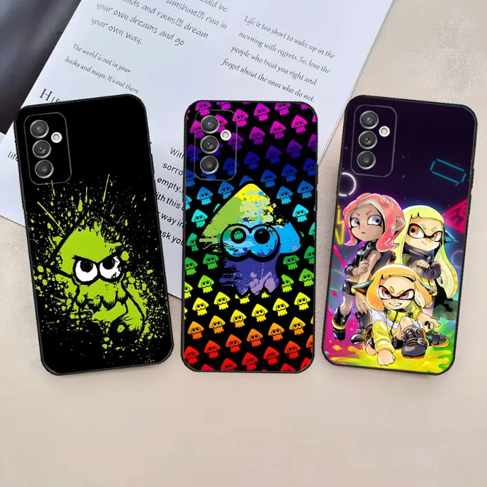 Game S-Splatoon 2 3 Phone Case For Samsung Galaxy A20,A21s,A22,A31,A32,A52,A53,A72,73,A80,A91 Soft Black Phone Cover