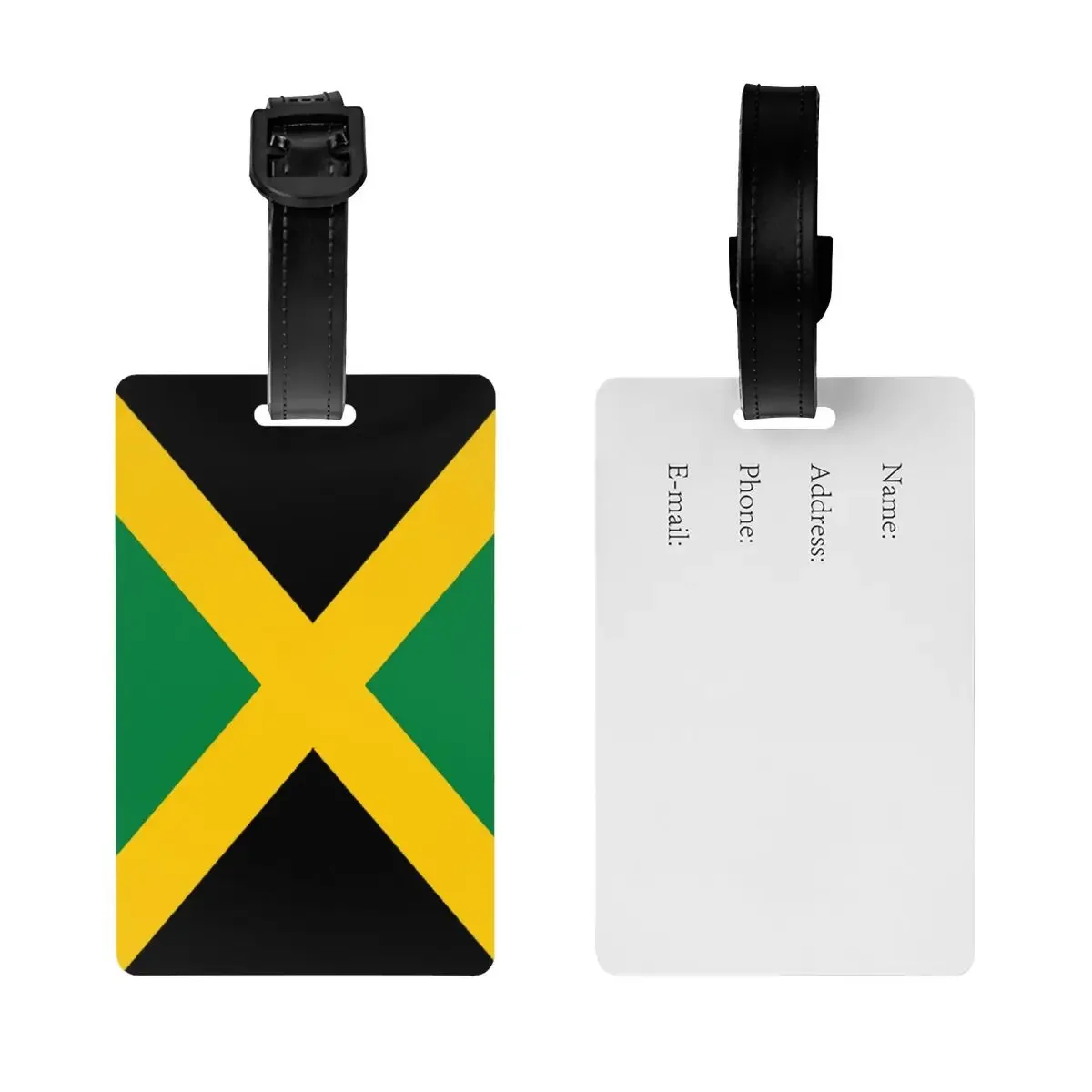 Jamaican Flag Luggage Tag Travel Bag Suitcase Privacy Cover ID Label