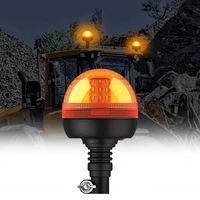 Luz de advertencia giratoria LED para camión Tractor John Deere, lámpara estroboscópica de emergencia Flexible ámbar intermitente, baliza forestal