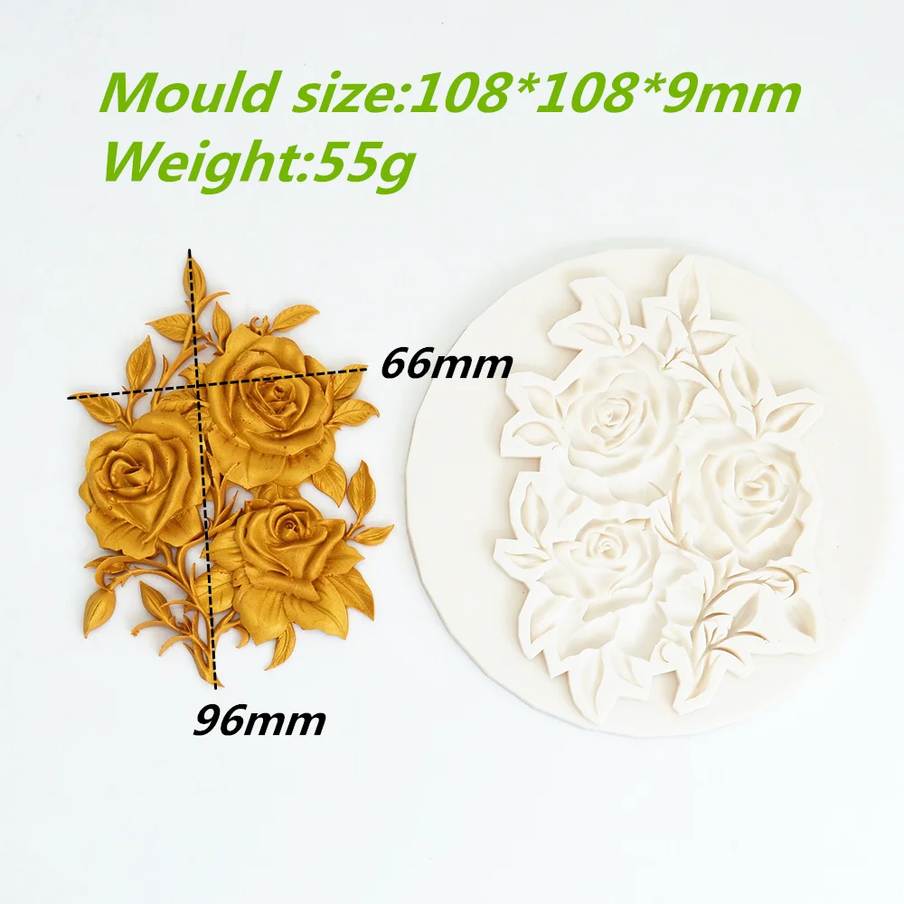 Flower Silicone Resin Mold Baking Tools For DIY Family Party Cake Cap Chocolate Candy Decoration Fondant Mold Appliance