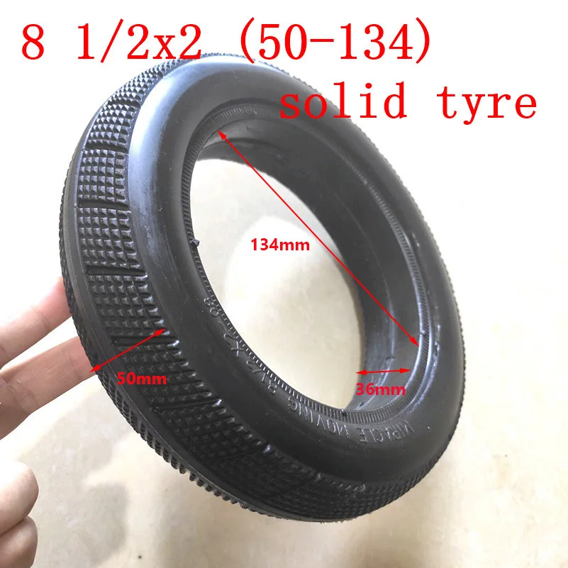 Lightning Shipment 8 1/2X2 (50-134)solid Tire 1/2*2 No-pneumatic  Inch Tyre Electric Scooter  Free Inflatable