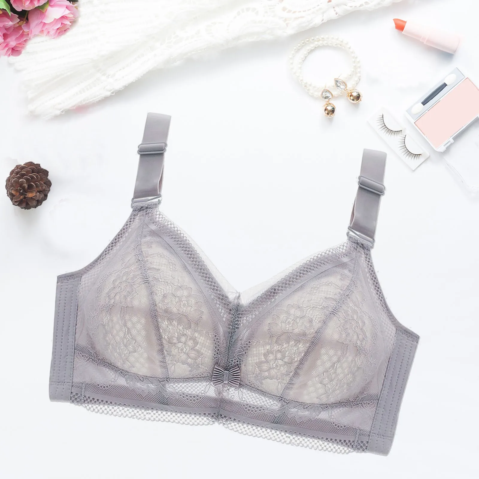 

Push Up Adjustable Underwear For Women Convertible Straps Bra Back Closure Bras Plus Size No Wire Gather Lingerie Brassiere