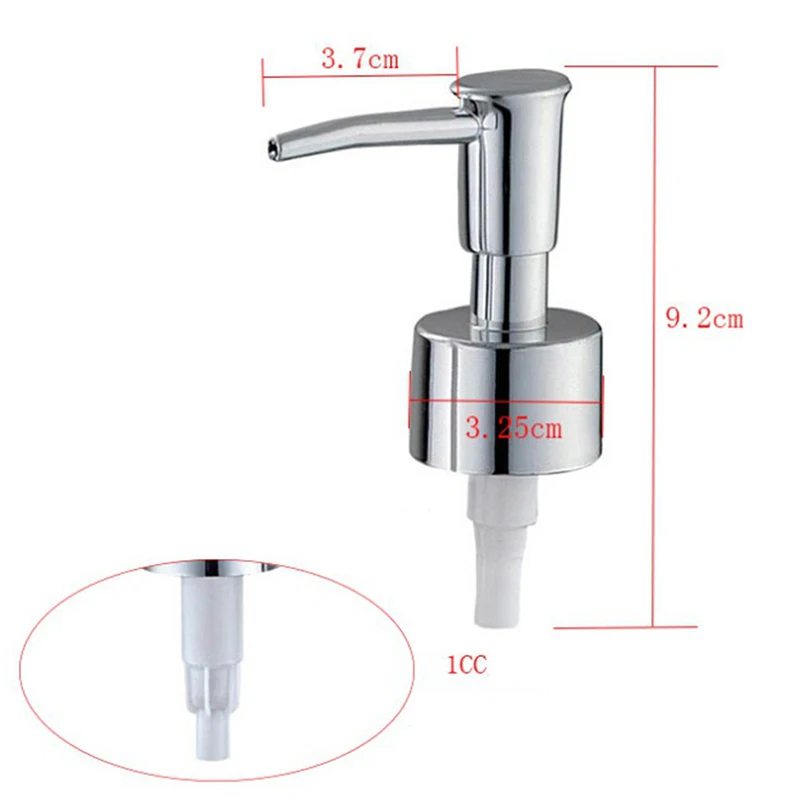 Metal DIY Soap Pump Liquid Lotion Dispenser Replacement Head 28 Thread Pump Cap