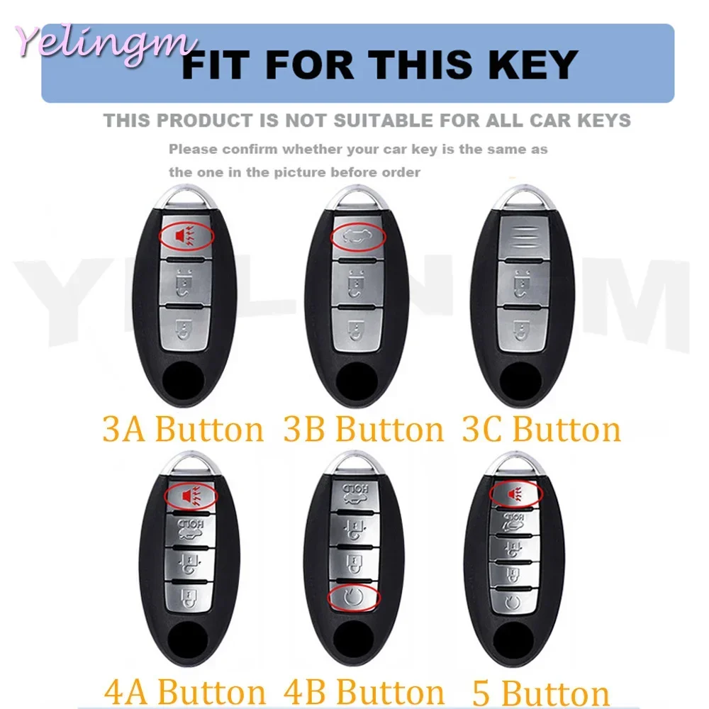 3 4 5 Buttons Car Key Case Cover For Nissan Kicks Altima X-Trail Fuga Navara Leaf Note Sentra Murano Tiida Qashqai J11 J10 Micra