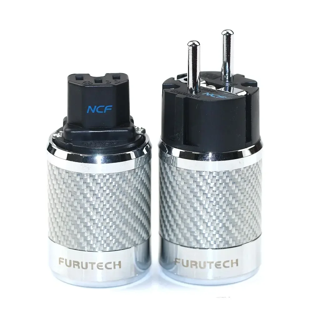 Imagem -05 - Cabo de Alimentação Hifi Schuko Furutech Nanoflux18 Fi-e50 Fi50 r Plug Febre Cabo de Áudio Occ Ródio Fibra de Carbono ue Eua C15 Plug