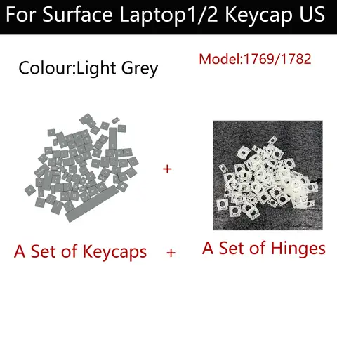 Microsoft Surface Laptop1 2 키 캡 키보드 캡 1769 1782 키 캡 세트 라이트 그레이 미국