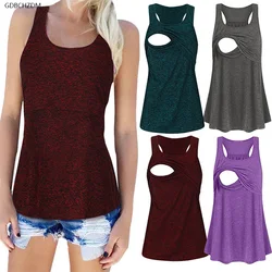 T-shirt de maternité pour femmes enceintes, ample, Pull-Up, gilet d'allaitement, vêtements de grossesse, chemise
