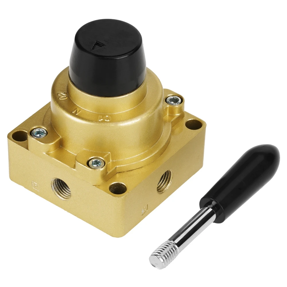 

HV-02 PT 1/4" Port 3 Positions 4 Ways Air Pneumatic Hand Lever Valve 1.5-8kgf/cm²