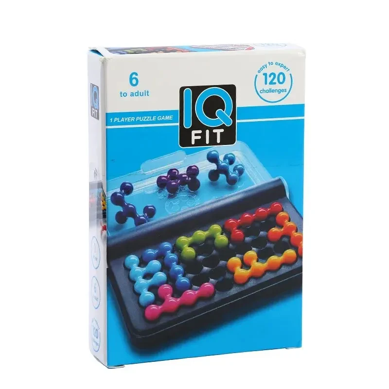 IQ 3D Jigsaw Puzzle Jogo de Tabuleiro para Crianças, Contas Pirâmide, Placa Clássica, Prato, Brinquedo Montessori, Presente Clássico, 120 Desafio