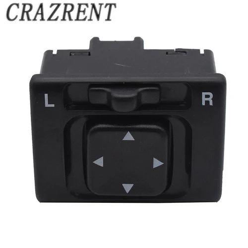 Perilla de interruptor de espejo retrovisor lateral, botón negro para Suzuki Grand Vitara Jimny