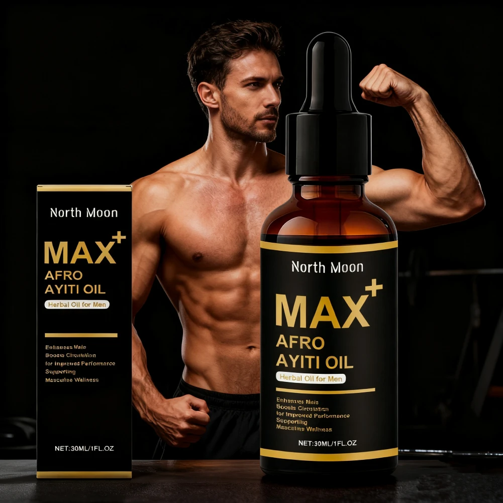 

30ML Men's Massage Essential Oil Afro Ayiti Herbal Oil for Performance Physical Circulation Long-lasting Adult Support