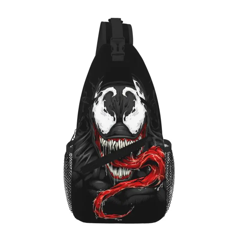 

Cool Hot Movie Venom Sling Bag for Travel Hiking Men's Crossbody Chest Backpack Shoulder Daypack