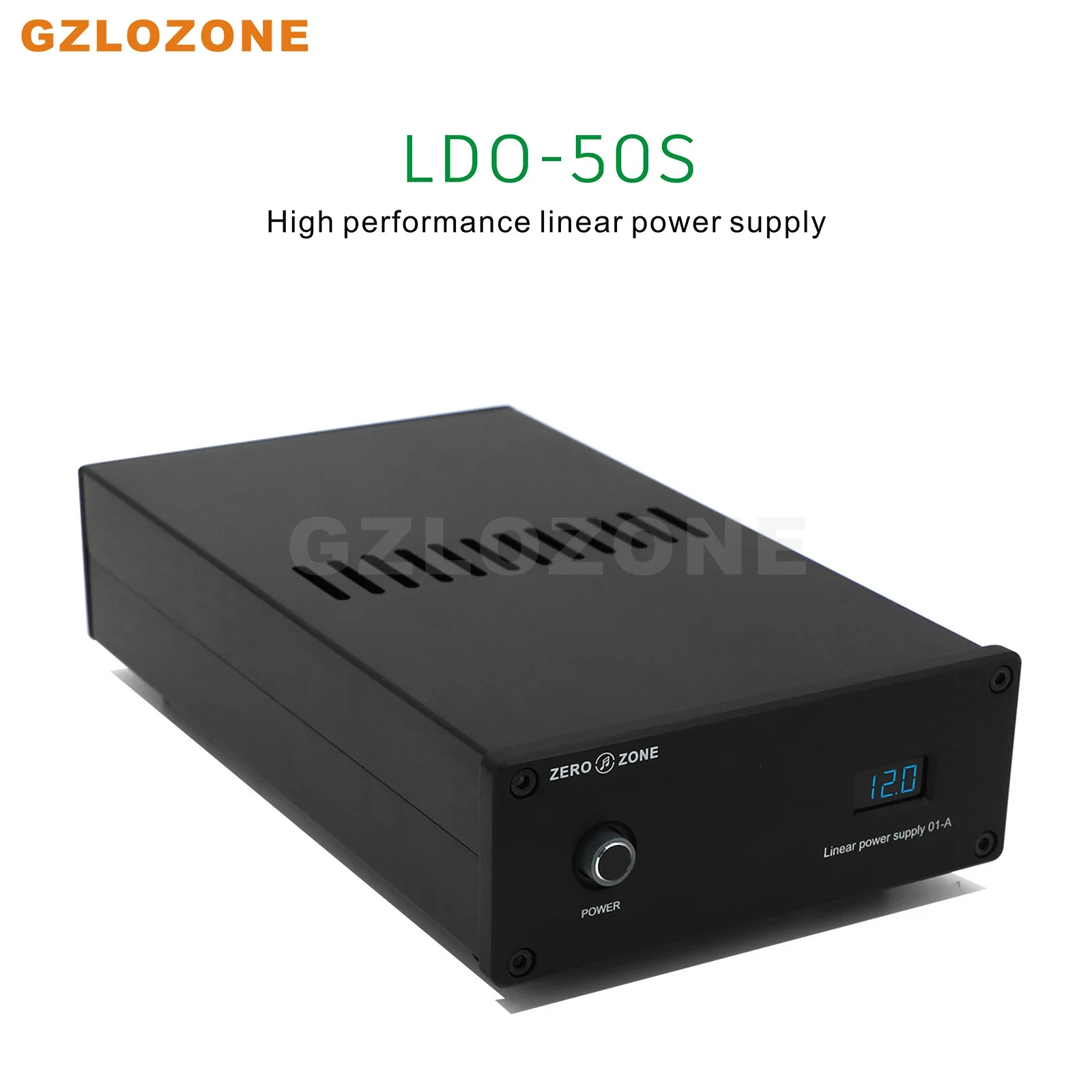 Fonte de alimentação linear de alto desempenho GZLOZONE LDO-50S DC 7V/9V/12V/15V/18V/19V opcional