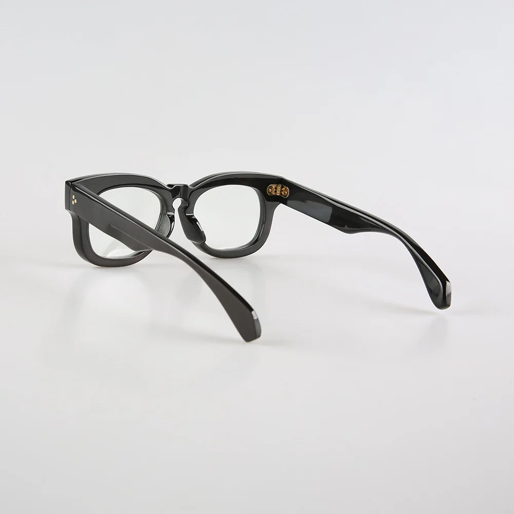 Eyeglass Frames Square Thick Rivets Unique Vintage Handmade Buffalo Horn Prescription Eyeglasses Reading Men's Glasses Frame