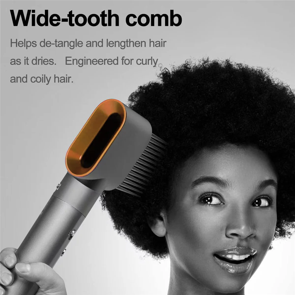 

Styling Air Nozzle with Wide-Tooth Comb Attachment for HS01 HS05 for Curly and Coily Hair