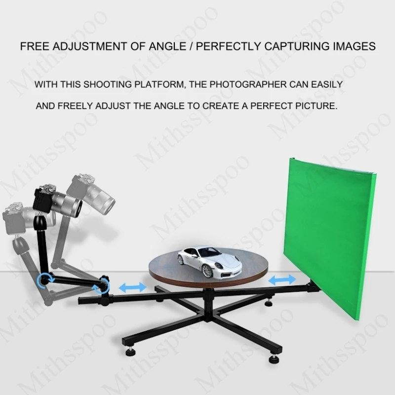 360° Surround Shooting Table Panoramic Rotation Video Stand Professional Photography Platform Studio Photo Booth Turntable