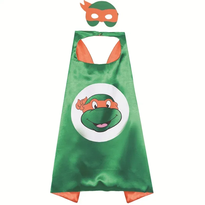 One Piece Hot Teenage Mutant Ninja Turtles Child Cloa Cosplay Party Cloak Male Hero Doublelayer Adult Cosplay Halloween Costumes