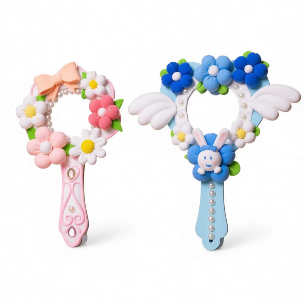 Art Craft Activities For Preschoolers - Kids Handicraft Clay Mirror Set Creative
