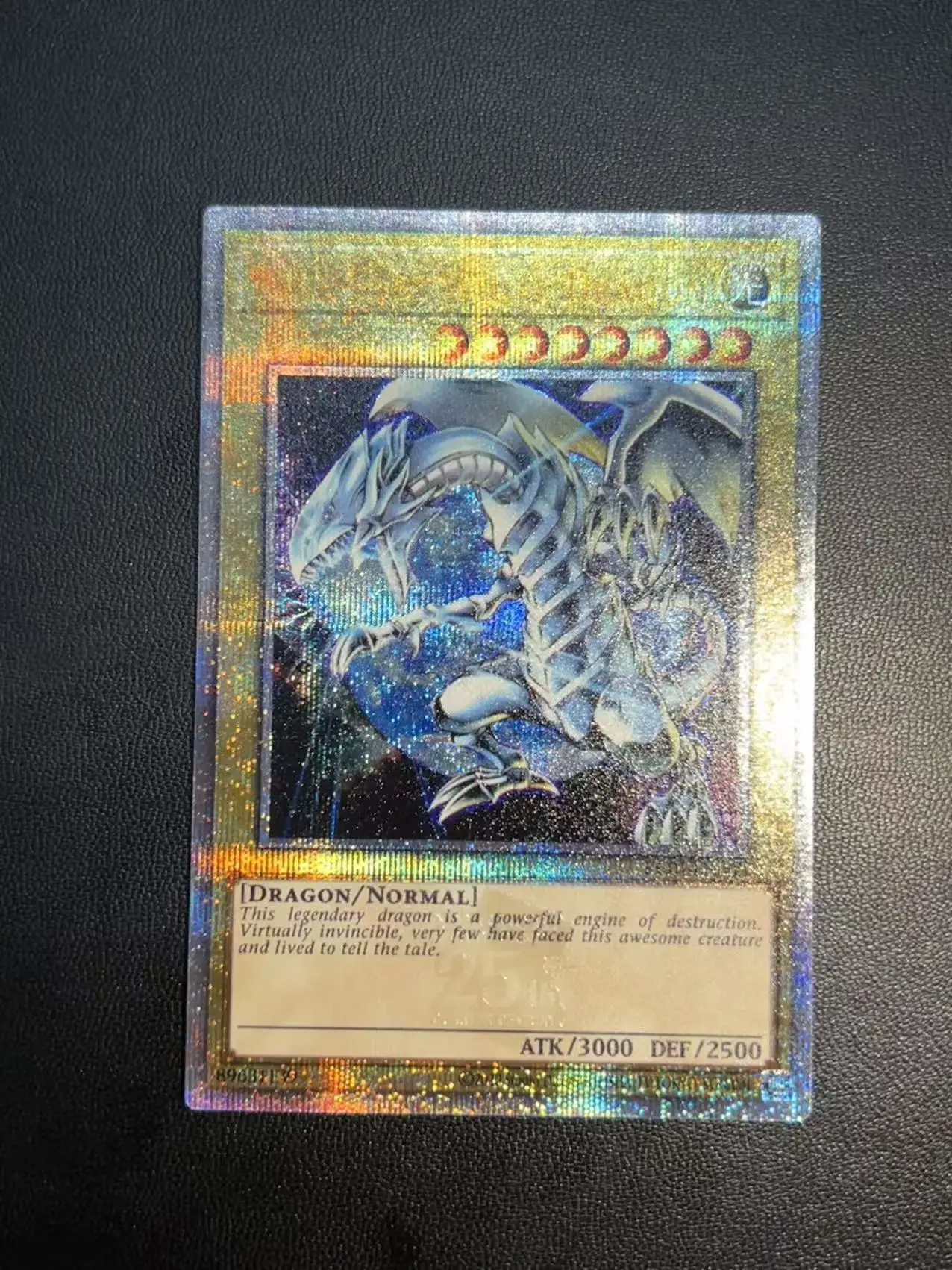 Yu-Gi-Oh! 25th Anniversary Ultimate Kaiba Set Blue-Eyes White Dragon KC01-EN000 TCG QCSER DIY Customize Game Card (Not Original)