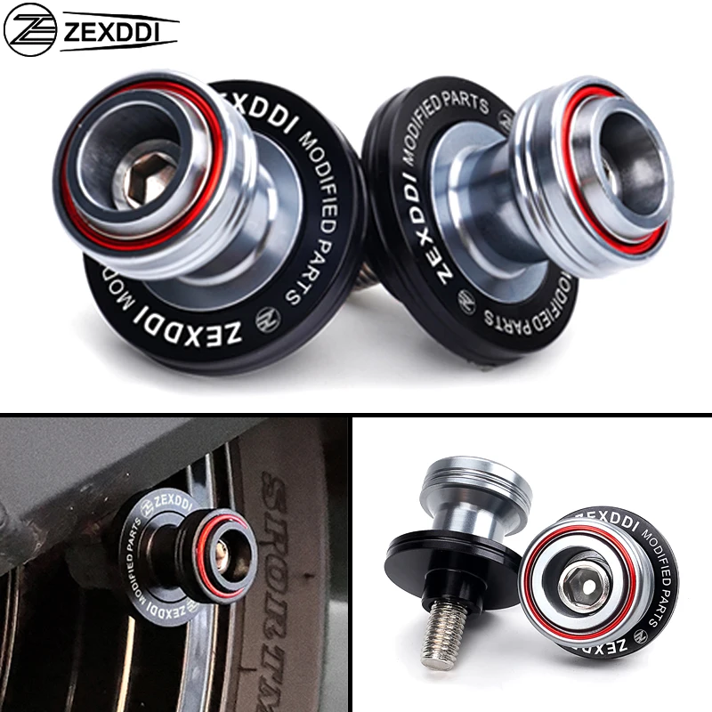 ZEXDDI For Triumph M8 Swingarm Spools S1000R S1000 XR RR GSR 600 750 GSXR GSXS 1000 GSX-8S Vstrom Motorcycle Slider Stand Bobbin